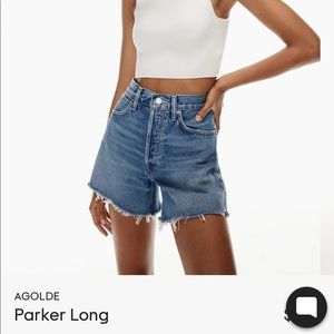 Agolde/aritzia denim shorts